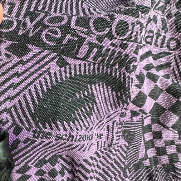 VOLCOM Reversible Oversized Canvas Tote Bag 24" Travel Weekend Beach Bag - Picture 8 of 11